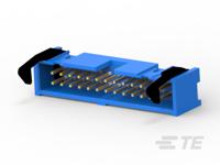 2-1761608-9 TE Connectivity AMP-LATCH, 2.54mm Pitch, 26 Way, 2 Row, Straight PCB Header, Through Hole