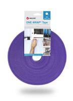 VEL-OW64107 Velcro Professional Series, Purple Polypropylene Cable Tie Assemblies25m x 10mm