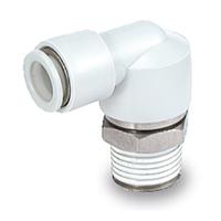 KXL04-M5 SMC Rotary Adapter, M5 x 0.8 Male, Push In 4 mm