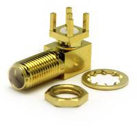 283-7150 RS PRO, jack PCB SMA Connector, 50Ω, Through Hole Termination, Right Angle Body