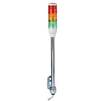 XVC4B3 Schneider Electric Harmony XVC4 Series Red/Green/Amber Signal Tower, 3 Lights, 24 V ac/dc, Tube Mount