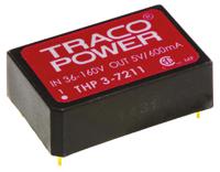 THP-3-2423 TRACOPOWER THP 3 3W Isolated DC-DC Converter Through Hole, Vin 9 → 40 V dc, Vout ±15V dc Medical Approved