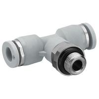 2122210380 EMERSON ? AVENTICS QR1-S-RTT Series T Fitting, G 3/8 to Push In 10 mm, Threaded Connection Style,