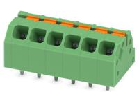 Phoenix Contact SPTAF 1/ 6-3.5-IL Series PCB Terminal Block, 6-Contact, 3.5mm Pitch, Through Hole Mount, 1-Row, Screw