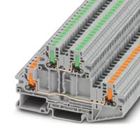 1088773 Phoenix Contact  Grey, 0.14 → 4mm², 2-Level, Push In Termination