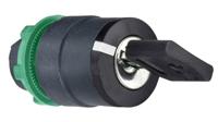 Schneider Electric ZB5 2-position Key Switch Head, Latching, 22mm Cutout