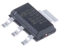 MCP1826S-3302E-DB Microchip MCP1826S-3302E/DB, LDO Regulator, 1A, 3.3 V, ±2%, 2.3 → 6 Vin 3+Tab-Pin, SOT-223