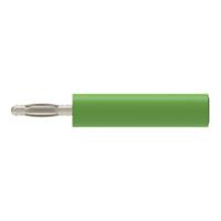 Schutzinger Green, Male to Female Test Connector Adapter With Metal contacts and Nickel Plated - Socket Size: 4mm