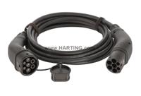 HARTING 32 A Mode 3, Type 2 to Type 2, EV Charging Cable 7.5m