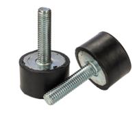 126-4961 RS PRO M8 Anti Vibration Mount, Male Buffer Foot with 72kg Compression Load
