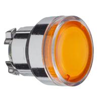 ZB4BW35 Yel illuminated head for BA9s bulb/LED