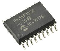 PIC18F1320-I-SO Microchip PIC18F1320-I/SO, 8bit PIC Microcontroller, 40MHz, 8 kB, 256 B Flash, 18-Pin SOIC