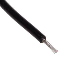 877-5459 RS Pro MIL-W-16878 Series Black, 100m PTFE MIL-W-16878 Hook Up Wire, 1 kV 26 AWG