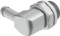 LCN-M5-PK-3 Festo CN Series Elbow Fitting, M5 Male to Push In 4 mm, Threaded-to-Tube Connection Style