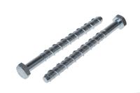 RS PRO Zinc Plated Steel Ankerbolt 12mm x 100mm, 10mm Fixing Hole