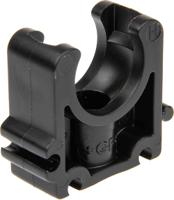 167061041 Georg Fischer PP Black Pipe Clamp, 0.98in x 3.54in x 2.52in, 0.35in