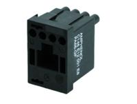 C146E12001E8 Amphenol Industrial C146 Heavy Duty Power Connector Module, 4 contacts, 13A, Male