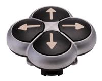 286336 M22-D4-S-X7 Eaton RMQ Titan M22 Series Black Momentary Push Button Head, 22mm Cutout, IP66