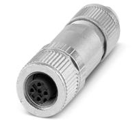 1424668 Phoenix Contact Circular Connector, 4 Contacts, Cable, M12 Connector, Plug, Female, IP65, IP67, SACC Series