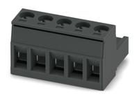 1758814 Phoenix Contact, 5.08mm Pitch, MSTB 2.5/ 5-ST-5.08 BK, 5 Way, Pluggable Terminal Block, Plug, Plug-In, Screw