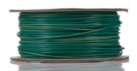 RS PRO Green/Yellow 0.5mm² Hook Up Wire, 20 AWG, 1/0.8 mm, 100m, PVC Insulation