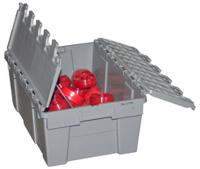 FIMM Plastic Storage Bin, 250mm x 600mm x 400mm, Grey