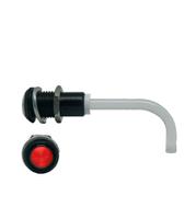 RHD-1100-3500-F9PZR67PR  Bivar, Panel Mount Right Angle LED Light Pipe, Red Round Lens