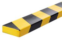 Durable Black, Yellow Wall Protector 1m x 60mm