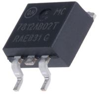 MC7812ABD2TG ON Semiconductor  Linear Voltage Regulator, 2.2A, 12 V, ±4% 3-Pin, D2PAK