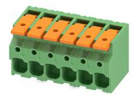 1098171 Phoenix Contact 5-ZB, LPT 6/ 6-7 Series PCB Terminal Block, 6-Contact, 7.5mm Pitch, PCB Mount, 1-Row, PCB Termination