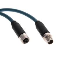 PXPTPU12FIM08XFB050PU Bulgin PXP Series, Cable assembly with a Straight M12 Plug and a Straight M12 Socket, 500 mA, 48 V ac/dc, 5m Cable