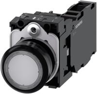 3SU1102-0AB70-1FA0 Siemens SIRIUS ACT 3SU11 Series Illuminated Push Button Complete Unit, Panel Mount, 22mm Cutout, SPDT