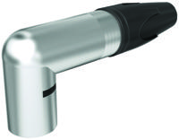 NC3MRX Neutrik Cable Mount XLR Connector, Right Angle, Male, 50 V ac, 3 Way, Silver over Nickel Plating