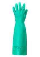 37185110 Ansell AlphaTec Solvex, Green Nitrile Coated Work Gloves, Size 11