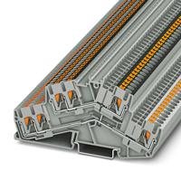 3210603 Phoenix Contact  PTTBS 2.5-TWIN-PV Series Grey, 0.14 → 4mm², Push In Termination