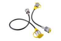 Stauff Hydraulic Test Point Hose SMS-20-1000-B-W3, Connection A M16 x 2, Connection B M16 x 2 Male