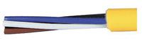RF50530-30M Turck Banner 4 Core Industrial Cable 0.35 mm² CSA, Unscreened Yellow PVC Sheath, 30m Reel