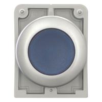 182940-M30C-FDL-B Eaton Flush Blue Push Button - Momentary, M30 Series, 30mm Cutout, Round