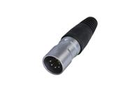 RCX5M-Z-002-0 Socket Mount XLR Connector, Male, IP65, 5 Way