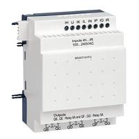 SR3XT141FU Schneider Electric Zelio Logic Expansion Module, 100 → 240 V ac, 8 x Input, 6 x Output Without Display