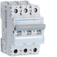 NGN310 Hager NGN MCB, 3P, 10A, 400V AC, 10 Breaking Capacity