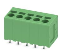 1991121 Phoenix Contact SPT 2.5/ 5-V-5.0 Series PCB Terminal Block, 5-Contact, 5mm Pitch, Through Hole Mount, 1-Row, Spring