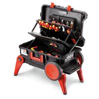44128 Wiha Tools 3 drawers  Polypropylene Tool Case, with 2 Wheels, 683 x 496 x 335mm