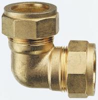 432-0392 RS Pro 28mm 90° Elbow Brass Compression Fitting