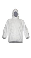 DuPont White Unisex Visitor Coat, M, 10Each per box