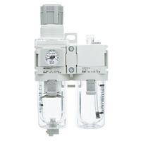 AC60A-F10G-D SMC G 1 FRL Assembly, None Drain, 5μm Filtration Size