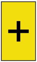 901-10638 HellermannTyton Ovalgrip Slide On Cable Marker, Pre-printed + Black on Yellow 1.7 → 3.6mm Dia. Range