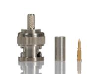 246-9459 RS PRO, Plug Cable Mount BNC Connector, 75Ω, Crimp Termination, Straight Body