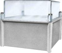 NSYPLS2754AG Schneider Electric PanelSeT Series Grey Fibreglass Reinforced Polyester General Purpose Enclosure, IP66, IK09, Flanged,