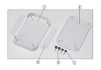 PF15-5-10D Takachi Electric Industrial PF, ABS Enclosure, IP40, 100 x 150 x 45mm Grey